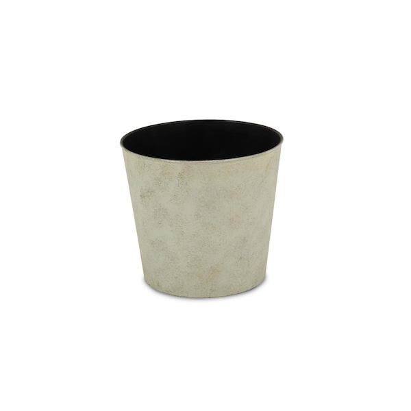 Cheungs 9 in. Round Tapered Recycled Plastic Planter, Cream PP-101CR - main